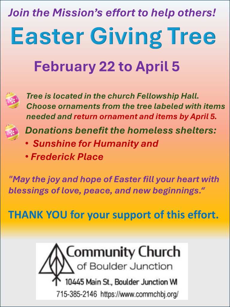 Easter Giving Tree Poster 2026