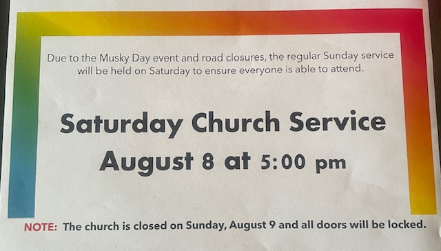 Saturday Service August 8