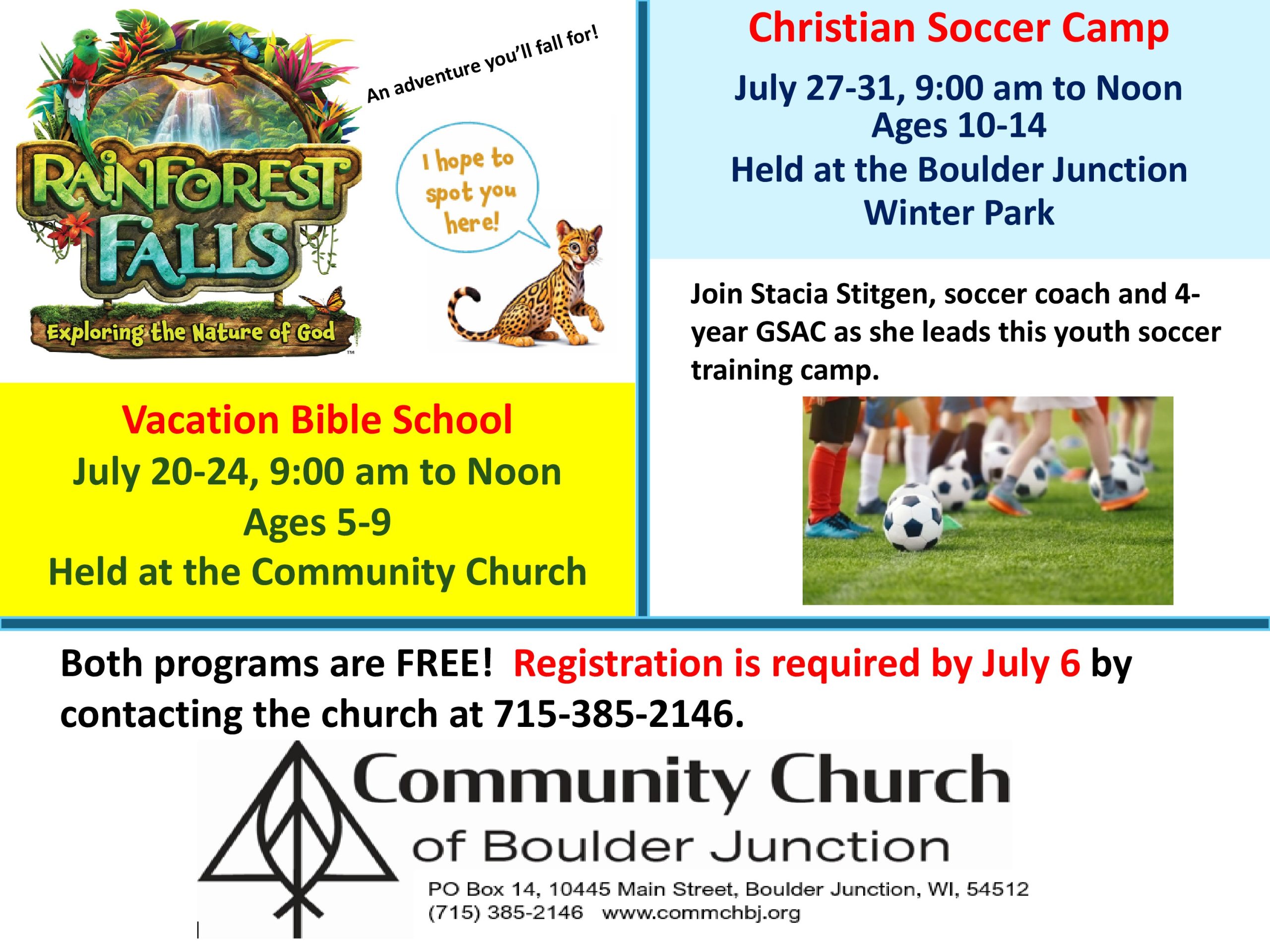 Summer Youth Poster 2026 - vbs-soccer